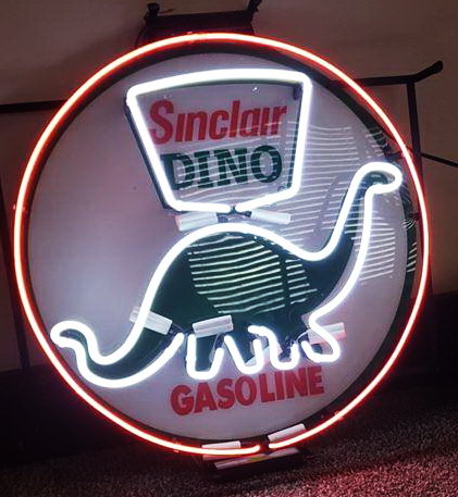Sinclair Dinosaur Decal Gasoline Neon Sign